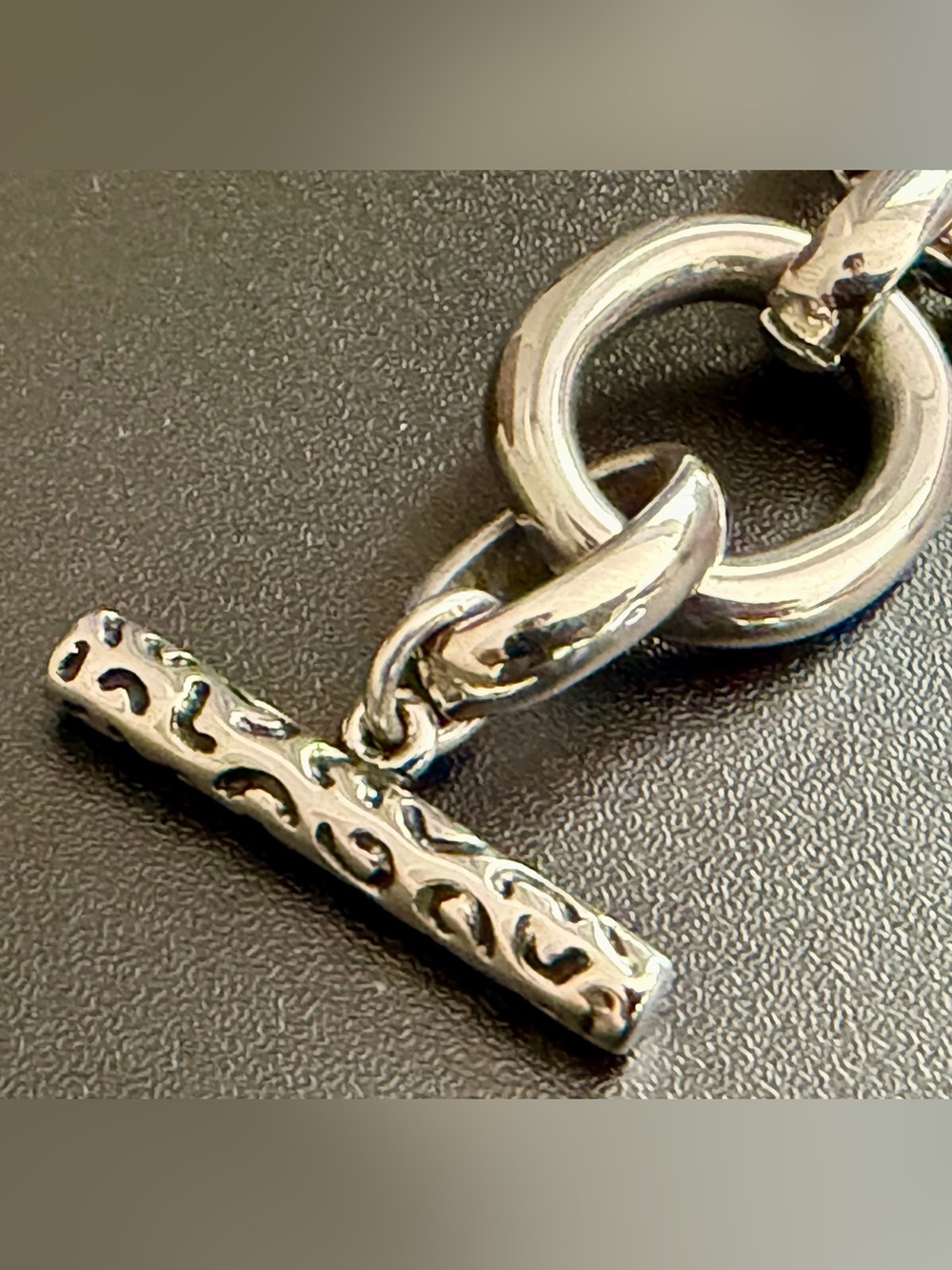 DAVID SIGAL STAINLESS STEEL TOGGLE BRACELET